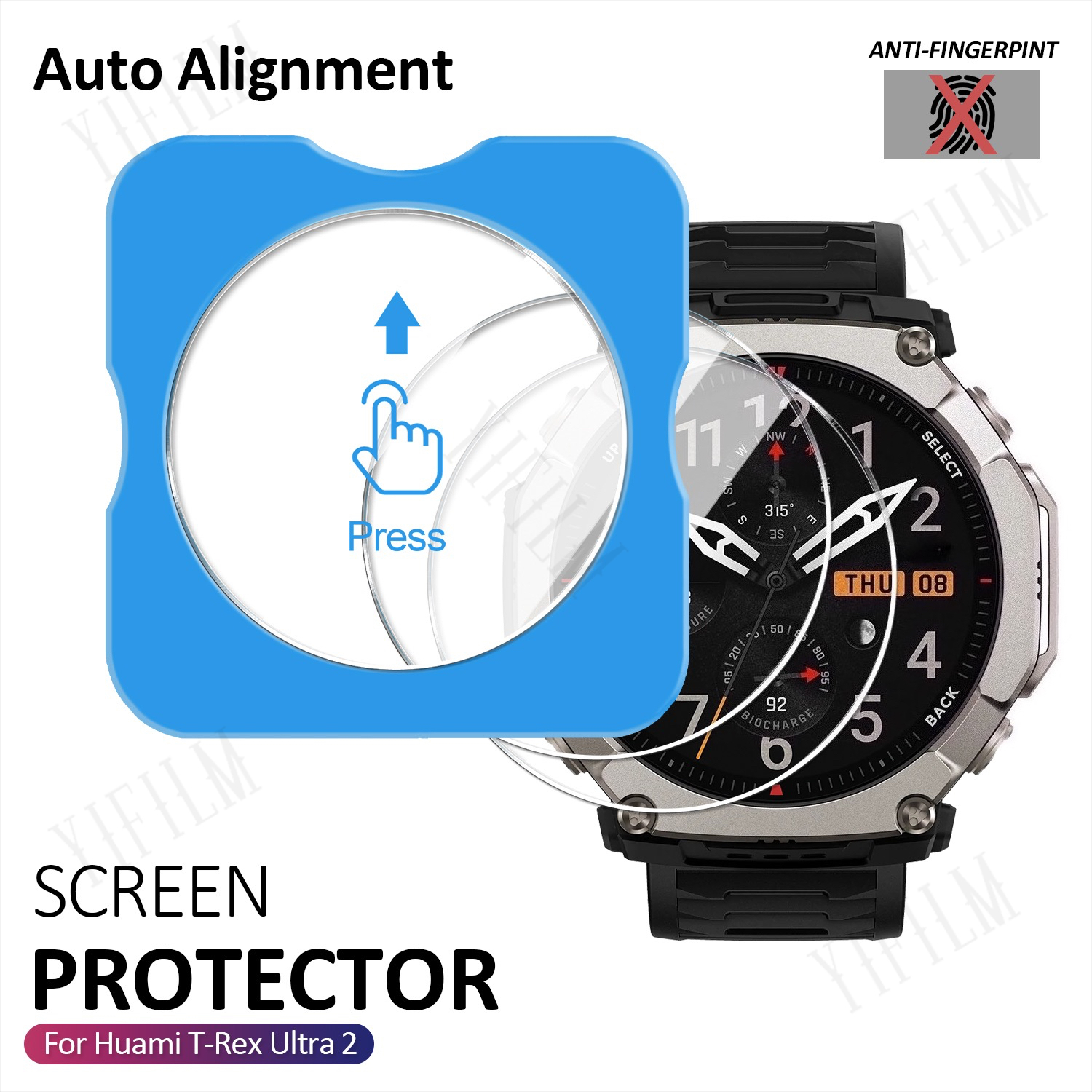 For Huami T-Rex Ultra 2 Screen – обзор и цена Glass Protector Auto