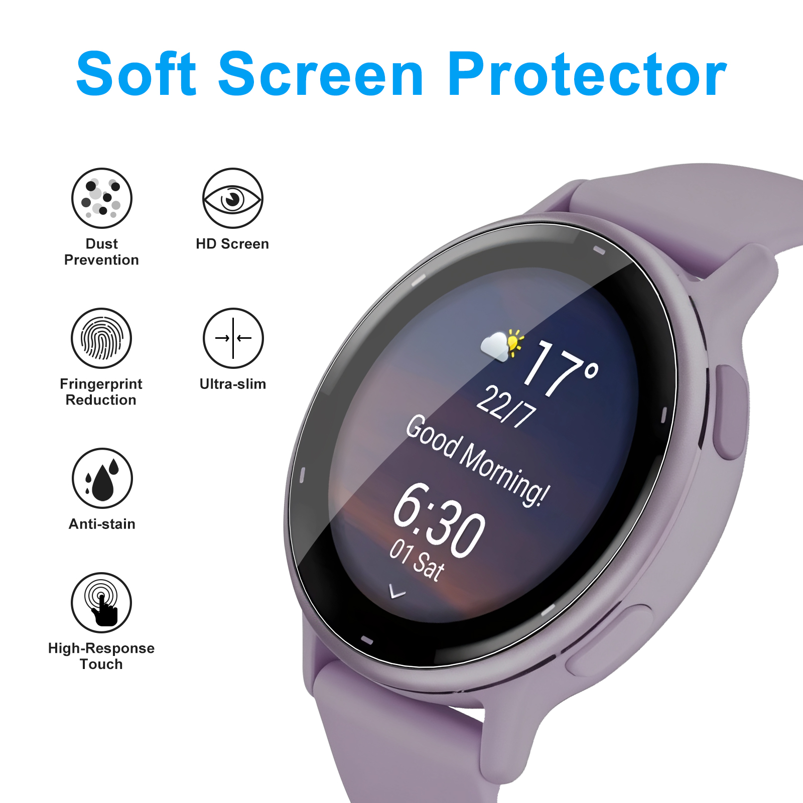Soft Clear Protective Film For – обзор и цена Smartwatch Screen Film
