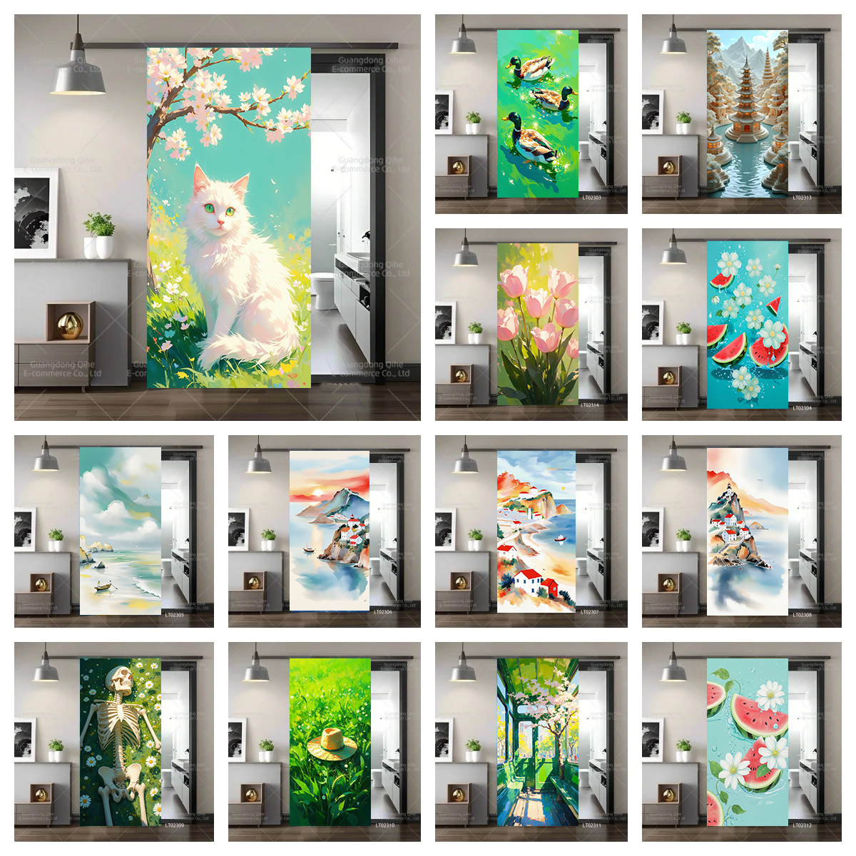 Tulip Cat Cherry Blossom Scene – обзор и цена Full Cover Adhesive