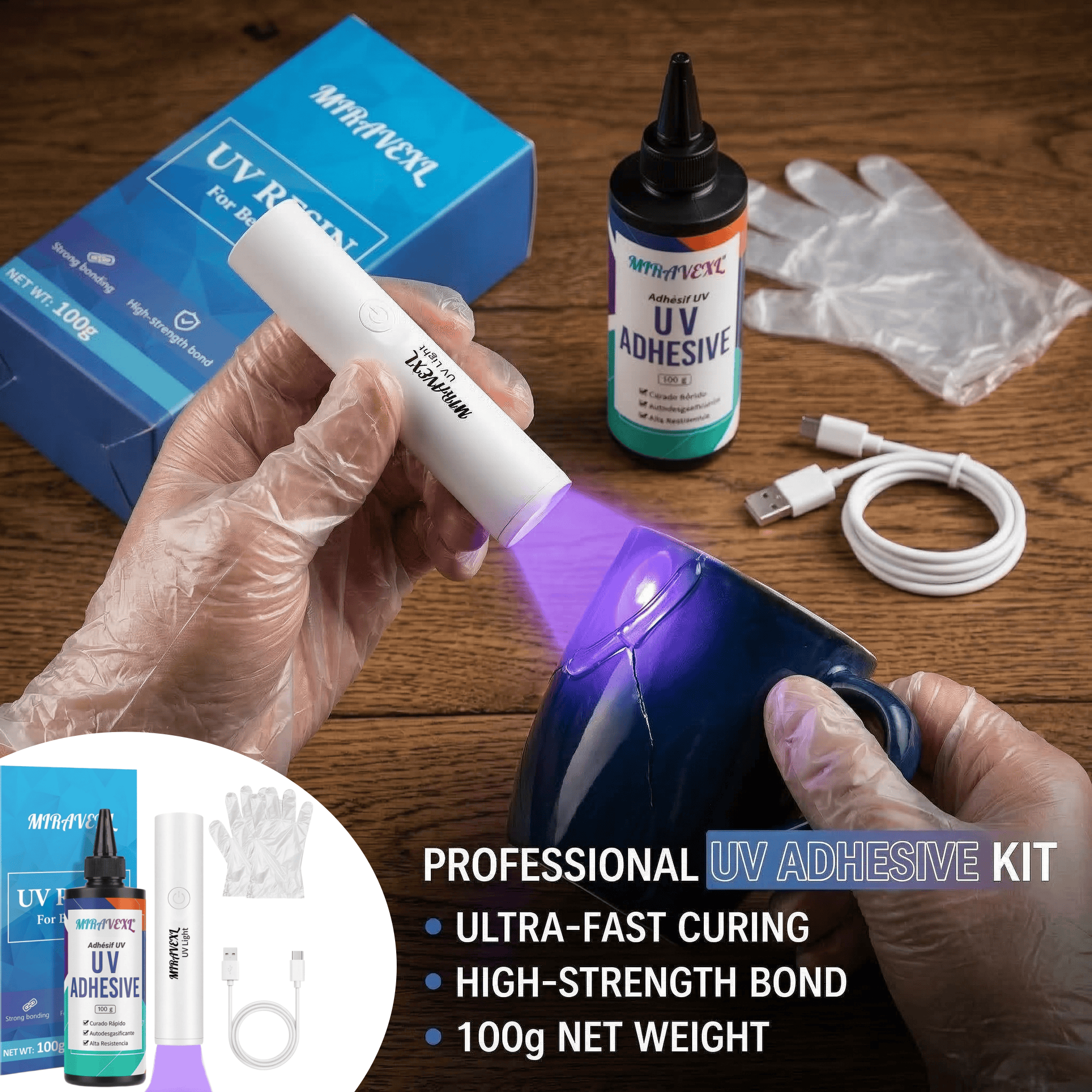 Upgraded UV Resin Kit with USB – обзор и цена Liquid Uv Glue Kit