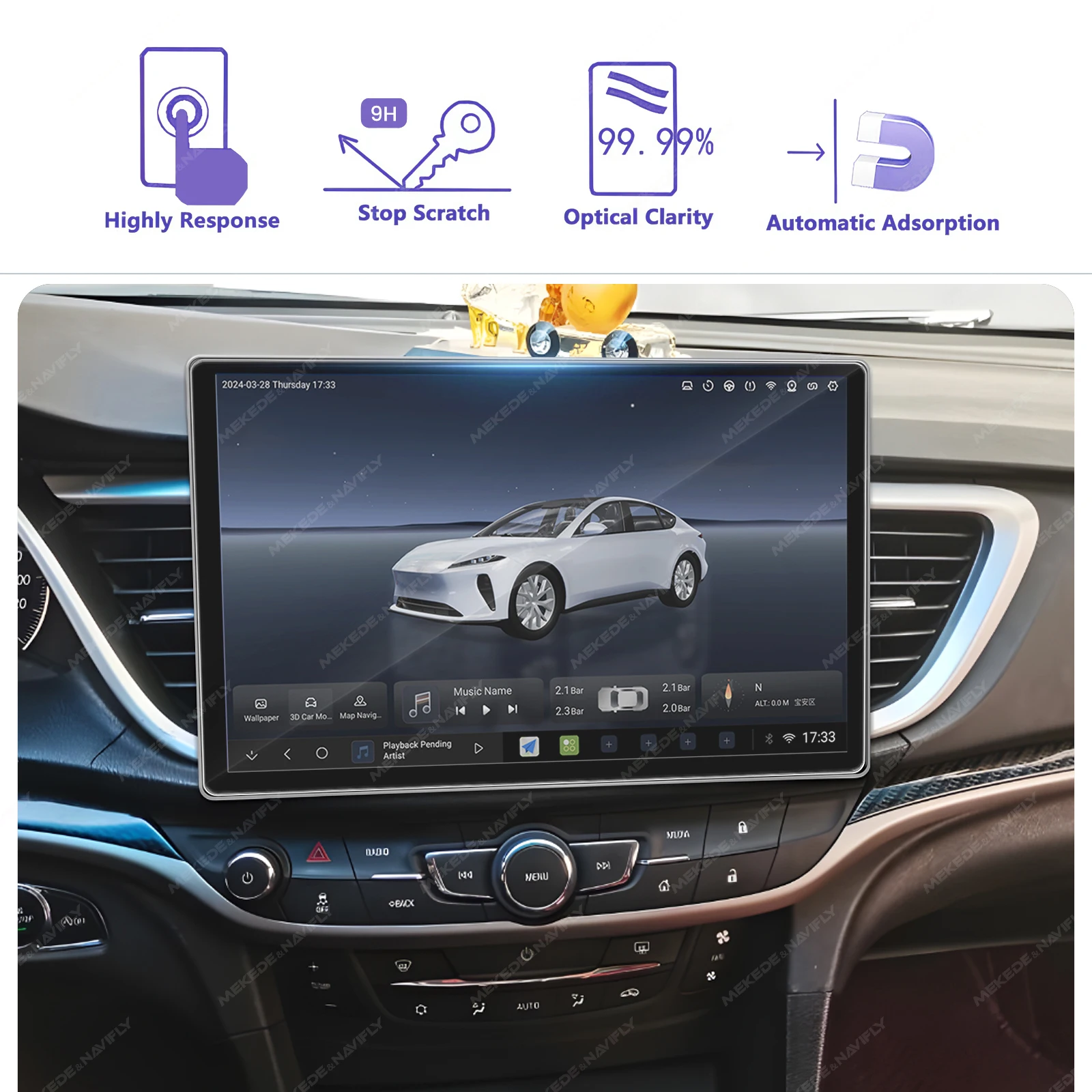 For 11.5 13 Inch Radio Tempere – обзор и цена Glass Protector Auto