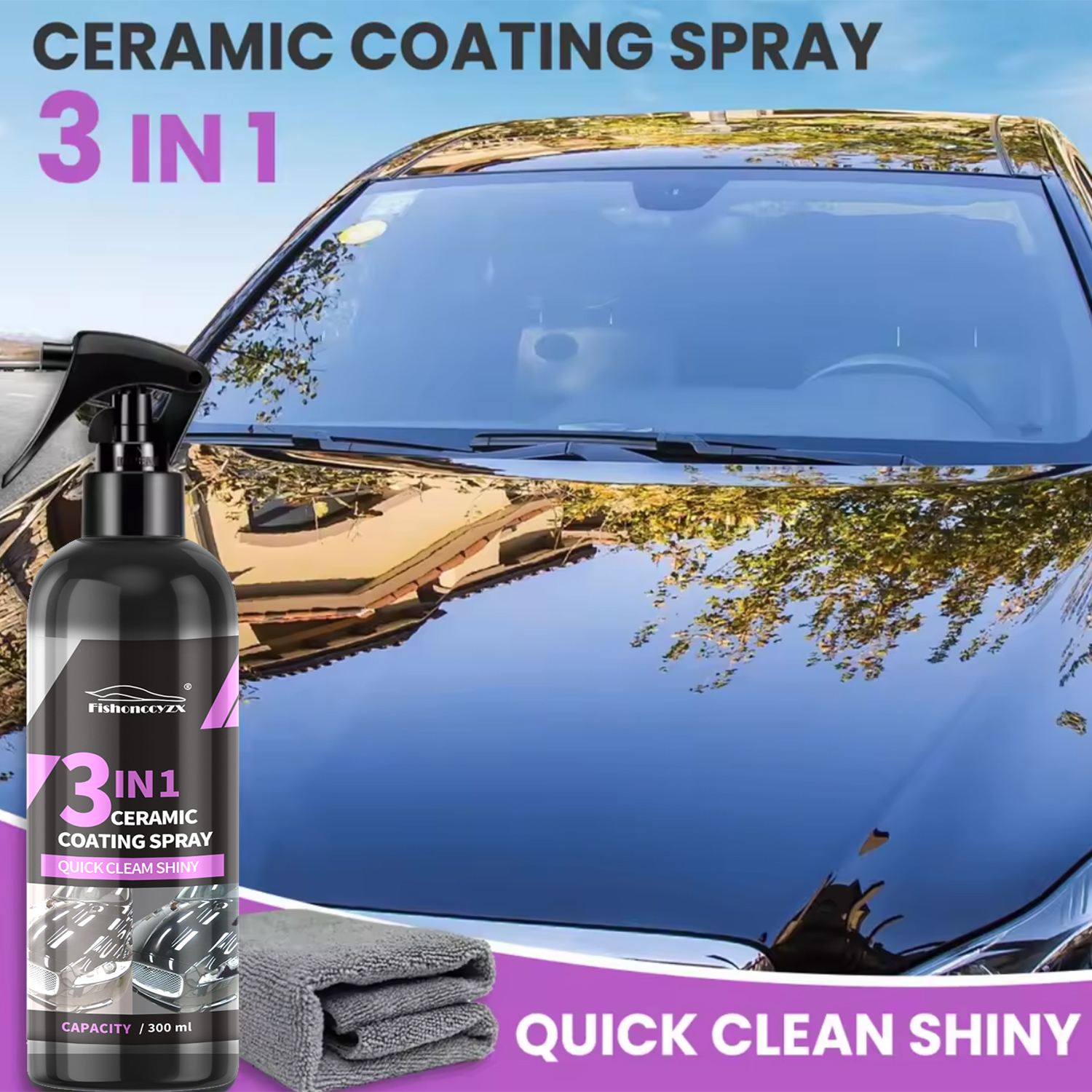 3 in 1 Car Ceramic Liquid Coat – обзор и цена Nano Liquid Coating