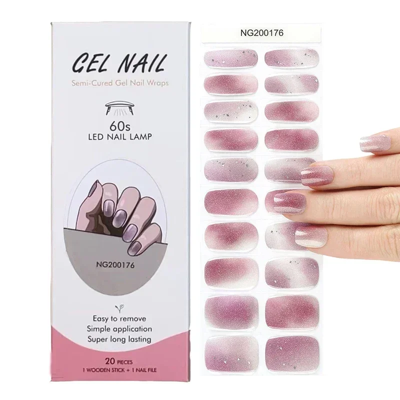 Semi-Cured Gel Nail Strips Pat – обзор и цена Full Cover Adhesive