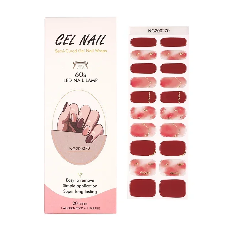 Semi-Cured Gel Nail Strips Pat – обзор и цена Full Cover Adhesive