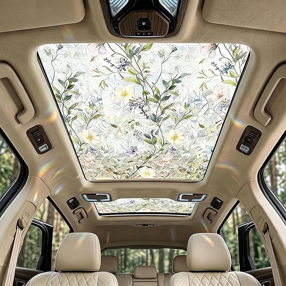 Floral Stained Glass Car Sunro – обзор и цена Privacy Screen Protector