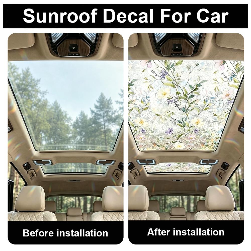 Floral Stained Glass Car Sunro – обзор и цена Privacy Screen Protector