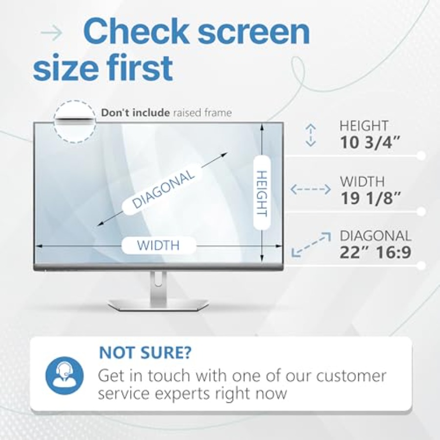 2 Pack 22 Inch 16:9 Privacy Sc – обзор и цена Privacy Filter 2Pack
