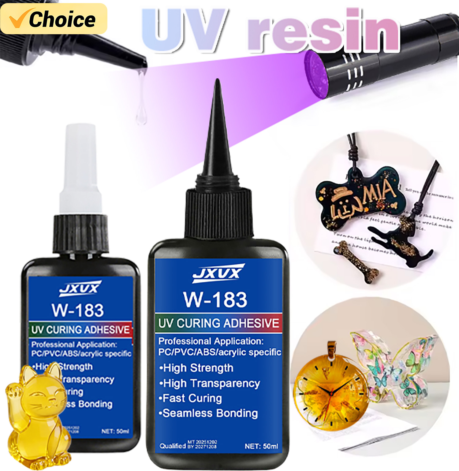 50ml Clear UV Resin Kit Hard T – обзор и цена Liquid Uv Glue Kit