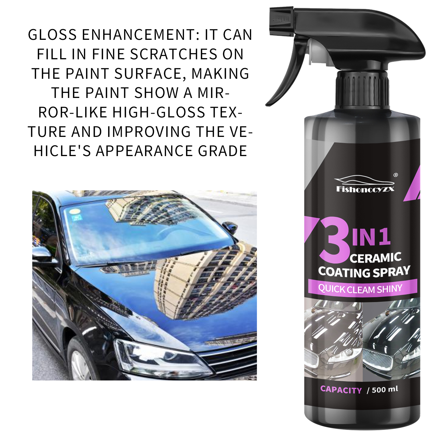 3 in 1 Car Ceramic Liquid Coat – обзор и цена Nano Liquid Coating