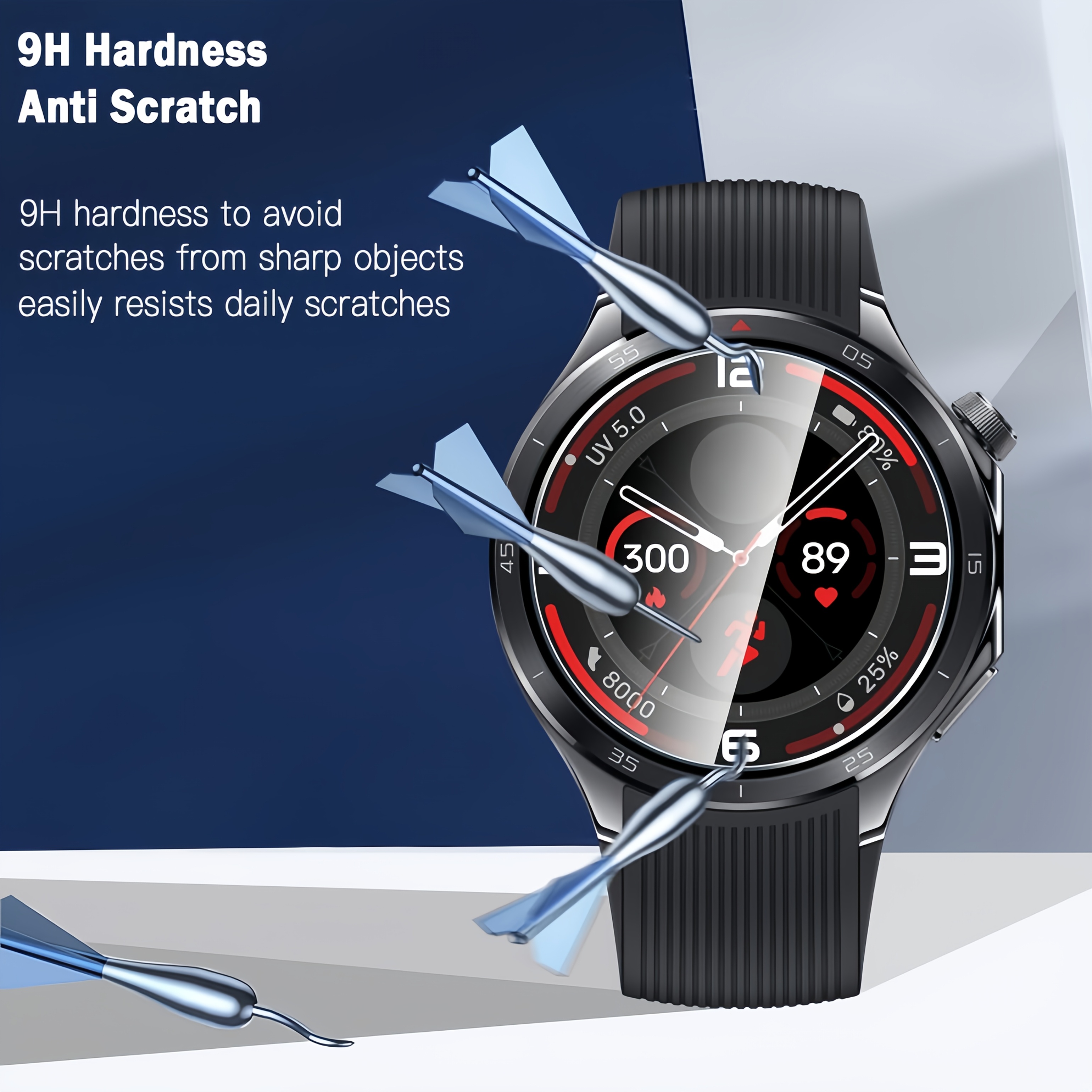 3PCS 9H Tempered Glass Screen  – обзор и цена Smartwatch Screen Film