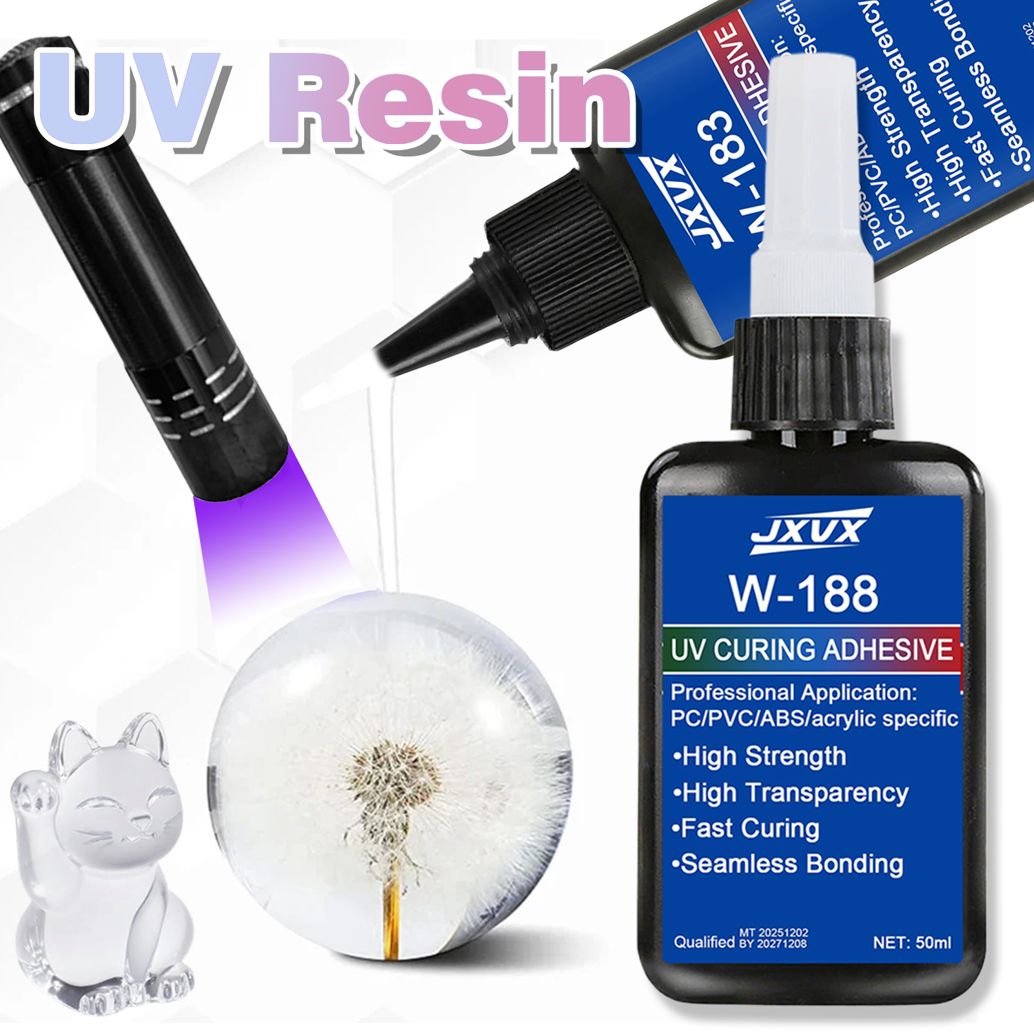 50ml UV Resin Kits With Lamp U – обзор и цена Liquid Uv Glue Kit